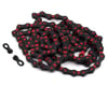 Image 1 for KMC DLC 12 Chain (Black/Red) (12 Speed) (126 Links)